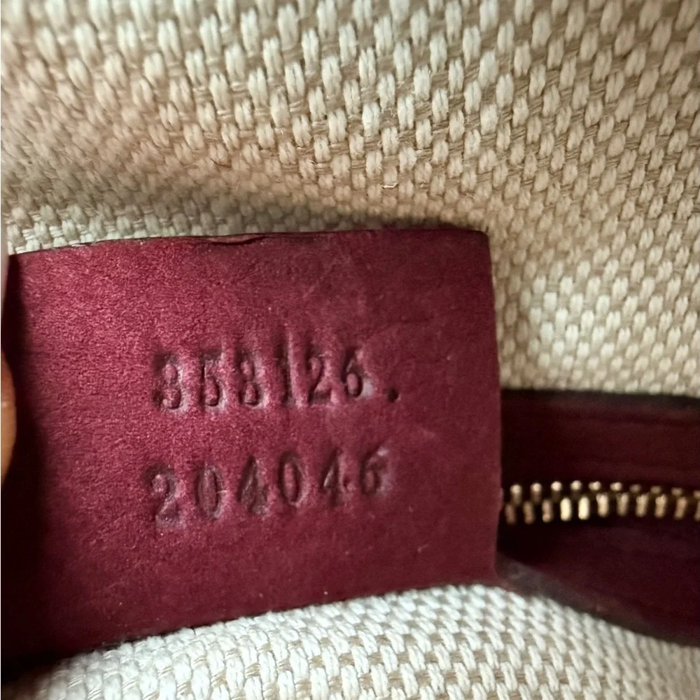 GUCCI Limited Edition Soho Chain Shoulder Bag - Burgundy Nubuck Suede -with COA